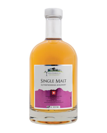 Säntisblick Destillerie, Single Malt, Portweinfass, 50cl