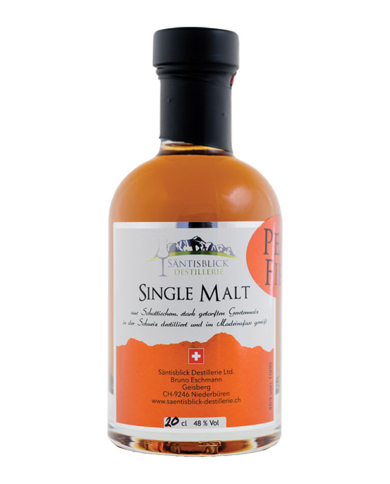 Säntisblick Destillerie, Single Malt, Peat Fire, 20cl