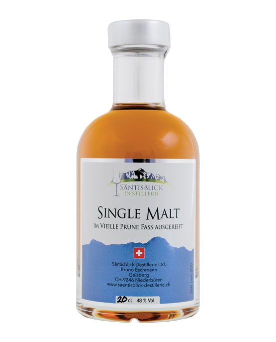 Säntisblick Destillerie, Single Malt, Vieille Prune Fass, 20cl